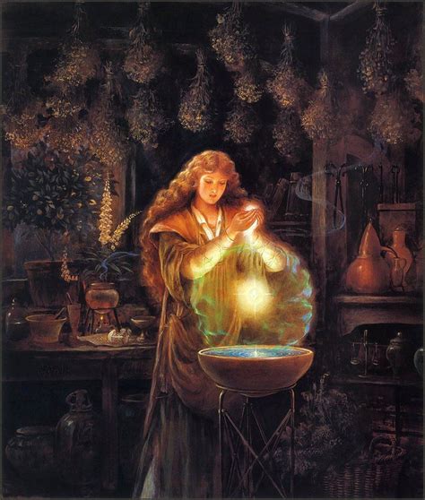 Witch with a torch